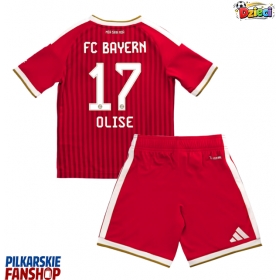 Koszulka piłkarska Bayern Munich Michael Olise #17 Strój Domowy dla dzieci 2026-27 tanio Krótki Rękaw (+ Krótkie spodenki)
